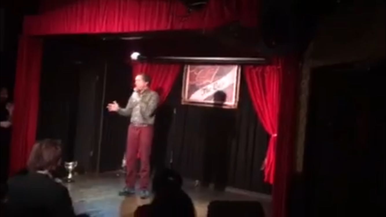 Ritchie's first stand up comedy night.