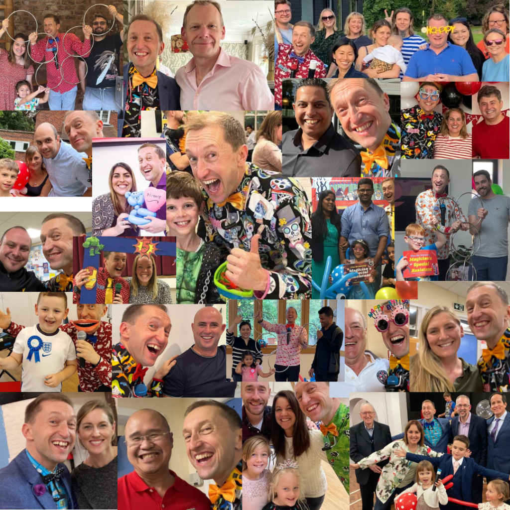 Lovely clients for magician and party entertainer Ritchie Rosson in 2022